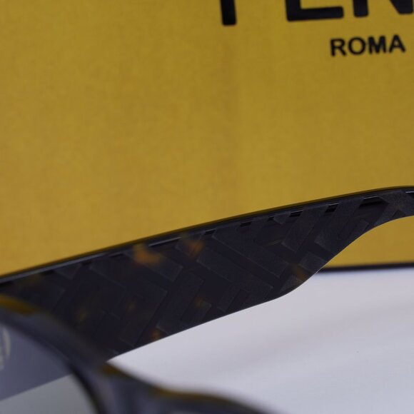 Fendi FE40158I 52E Oval Sunglasses - Dark Havana main image 4